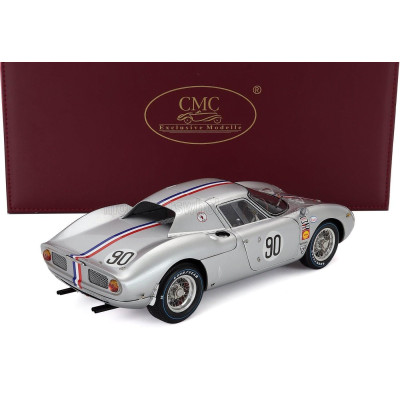 CMC FERRARI 250LM ch. n5909 N 90 RALLY NASSAU TOURIST 1964 BOB GROSSMAN - SILVER 1/18