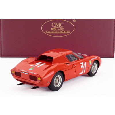 CMC FERRARI 250LM ch.n5899 TEAM SCUDERIA FILIPINETTI N 31 WINNER MONZA 1964 NINO VACCARELLA - RED 1/18