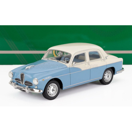 CULT SCALE MODELS ALFA ROMEO 1900 SUPER BERLINA 1958 - LIGHT BLUE WHITE 1/18