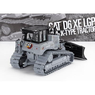 DM MODELS CATERPILLAR CATD6 XE LGP RUSPA CINGOLATA - SCRAPER TRUCK-TYPE TRACTOR - GREY 1/50