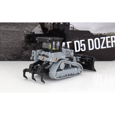 DM MODELS CATERPILLAR CATD5 LGP DOZER RUSPA CINGOLATA - SCRAPER TYPE TRACTOR - 100 YEARS CATERPILLAR - GREY 1/87