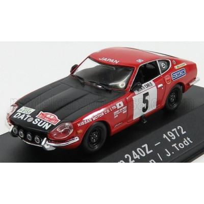 EDICOLA NISSAN DATSUN N 5 RALLY MONTECARLO 1972 R.AALTONEN - J.TODT - RED BLACK 1/43