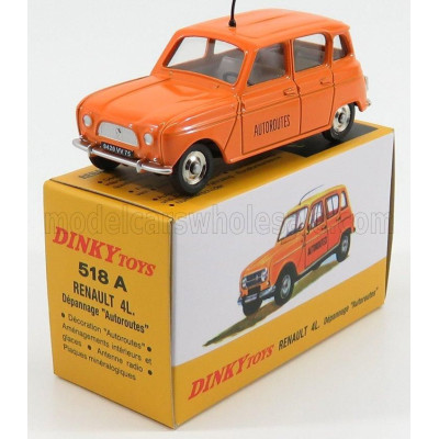 EDICOLA RENAULT R4L DEPANNAGE AUTOROUTES 1965 - ORANGE 1/43