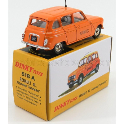 EDICOLA RENAULT R4L DEPANNAGE AUTOROUTES 1965 - ORANGE 1/43
