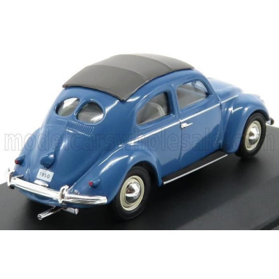 EDICOLA VOLKSWAGEN BEETLE TYPE I KAFER CABRIOLET CLOSED 1950 - BLUE 1/43