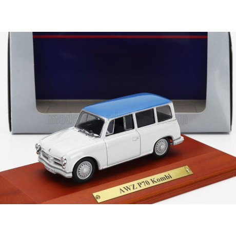 EDICOLA AWZ P70 KOMBI SW STATION WAGON 1955 - WHITE LIGHT BLUE 1/43