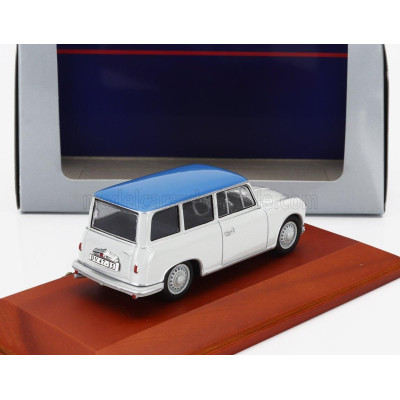 EDICOLA AWZ P70 KOMBI SW STATION WAGON 1955 - WHITE LIGHT BLUE 1/43