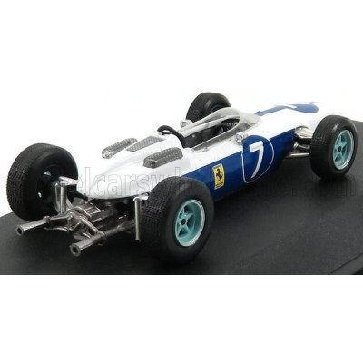 EDICOLA FERRARI F1  158 TEAM N.A.R.T. NORTH AMERICAN RACING N 7 TEAM WORLD CHAMPION SEASON 1964 JOHN SURTEES - WHITE BLUE 1/43