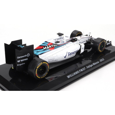 EDICOLA WILLIAMS F1  FW37 TEAM MARTINI RACING N 19 3rd MONZA ITALY GP 2015 FELIPE MASSA - DAMAGE BLISTER BOX - WHITE BLUE RED 1/