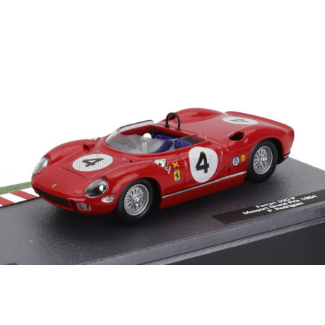 EDICOLA FERRARI 330P SPIDER 4.0L V12 N 4 MOSPORT GRAND PRIX 1964 PEDRO RODRIGUEZ - RED 1/43