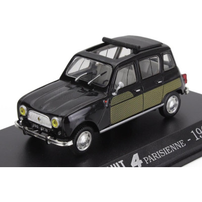 EDICOLA RENAULT 4 PARISIENNE OPEN ROOF 1964 - BLACK 1/43