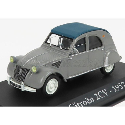 EDICOLA CITROEN 2CV CABRIOLET CLOSED 1957 - GREY 1/43