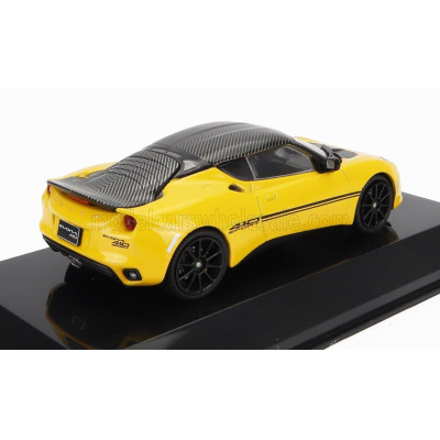 EDICOLA LOTUS EVORA SPORT 410 2016 - CON VETRINA - WITH SHOWCASE - YELLOW BLACK 1/43