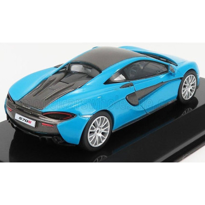 EDICOLA McLAREN 570S COUPE 2016 - CON VETRINA - WITH SHOWCASE - BLUE 1/43