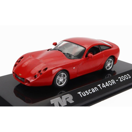 EDICOLA TVR TUSCAN T440R 2003 - CON VETRINA - WITH SHOWCASE - RED 1/43