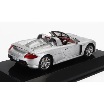 EDICOLA PORSCHE CARRERA GT SPIDER 2005 - CON VETRINA - WITH SHOWCASE - SILVER 1/43