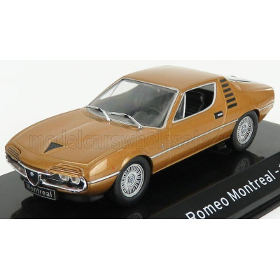 EDICOLA ALFA ROMEO MONTREAL 1970 - CON VETRINA - WITH SHOWCASE - BROWN MET 1/43