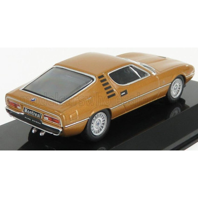 EDICOLA ALFA ROMEO MONTREAL 1970 - CON VETRINA - WITH SHOWCASE - BROWN MET 1/43