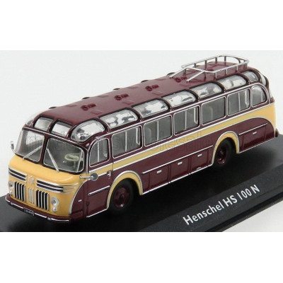EDICOLA HENSCHEL HS100N AUTOBUS 1953 - BORDEAUX CREAM 1/72