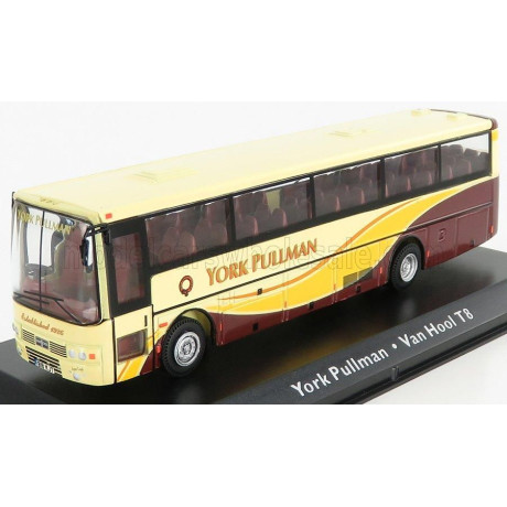 EDICOLA VOLVO B10M-62 AUTOBUS VAN HOOL T8 COACH YORK PULLMAN 1979 - YELLOW BROWN 1/72