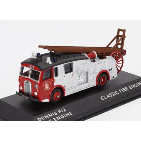 EDICOLA DENNIS F12 TANKER TRUCK SCALA FIRE ENGINE 1951 - RED WHITE 1/72