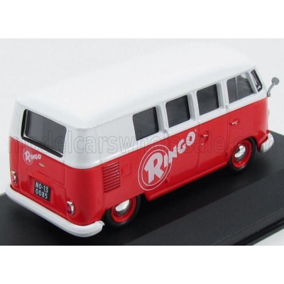 EDICOLA VOLKSWAGEN T1 KOMBI MINIBUS RINGO 1967 - RED WHITE 1/43