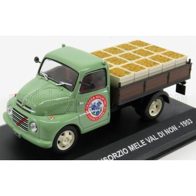 EDICOLA FIAT 615N TRUCK CONSORZIO MELE VAL DI NON 1953 - GREEN BROWN 1/43