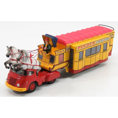 EDICOLA TRUCK PINDER CIRCUS CREPERIE SNACK BAR 1955 - YELLOW RED 1/43