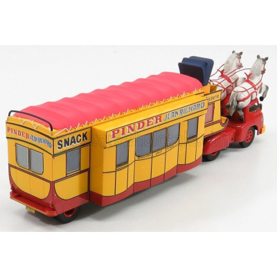 EDICOLA TRUCK PINDER CIRCUS CREPERIE SNACK BAR 1955 - YELLOW RED 1/43