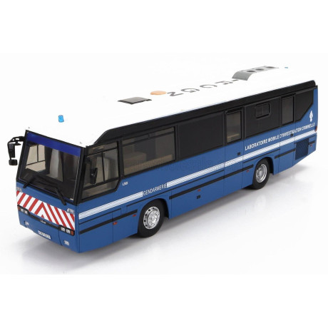 EDICOLA LOHR L96 AUTOBUS IRCGN GENDARMERIE POLICE FRANCE 1996 - BLUE WHITE 1/43
