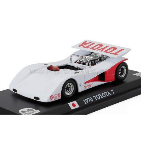 EDICOLA TOYOTA 7 1970 - WHITE RED 1/43