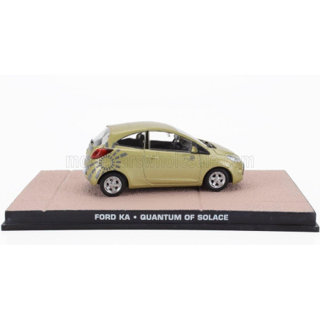 EDICOLA FORD ENGLAND KA 2009 - QUANTUM OF SOLACE - 007 JAMES BOND - DANIEL CRAIG - MOVIE 2008 - SAND MET 1/43