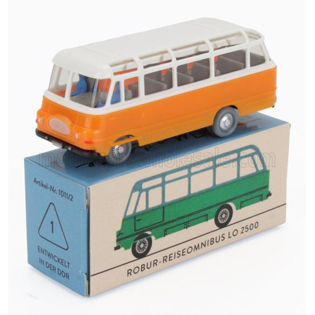 EDICOLA OPEL ROBUR MINIBUS - REISEOMNIBUS LO 2500 - ORANGE WHITE 1/87
