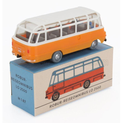 EDICOLA OPEL ROBUR MINIBUS - REISEOMNIBUS LO 2500 - ORANGE WHITE 1/87