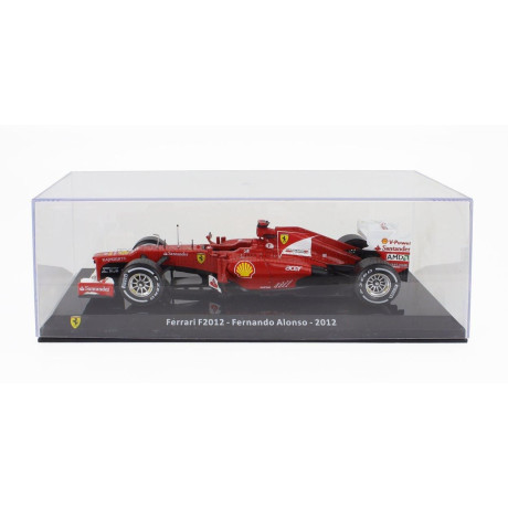 EDICOLA FERRARI F1  F2012 N 5 SEASON 2012 FERNANDO ALONSO - CON VETRINA - WITH SHOWCASE - RED WHITE 1/24