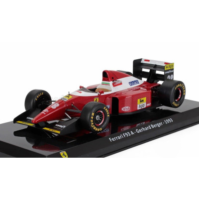 EDICOLA FERRARI F1  F93A N 28 SEASON 1993 GERHARD BERGER - CON VETRINA - WITH SHOWCASE - RED WHITE 1/24