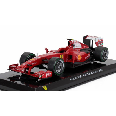 EDICOLA FERRARI F1  F60 N 4 SEASON 2009 KIMI RAIKKONEN - CON VETRINA - WITH SHOWCASE - RED 1/24