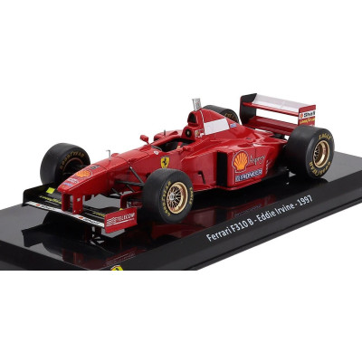 EDICOLA FERRARI F1  F310B N 6 SEASON 1997 EDDIE IRVINE - CON VETRINA - WITH SHOWCASE - RED 1/24