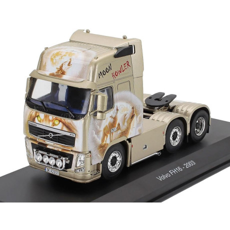 EDICOLA VOLVO FH16 TRACTOR TRUCK 3-ASSI 2003 - MOON HOWLER - BEIGE 1/43