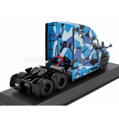 EDICOLA FREIGHTLINER CASCADIA TRACTOR TRUCK 3-ASSI 2018 - BLUE CAMOUFLAGE 1/43