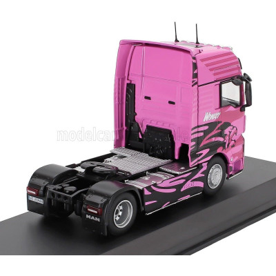 EDICOLA MAN TGX TRACTOR TRUCK 2-ASSI 2014 - WOMAN - PINK BLACK 1/43