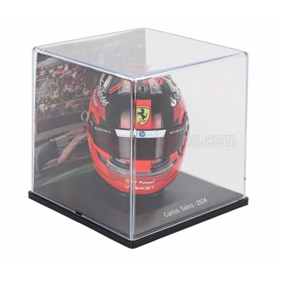 EDICOLA HELMET F1  CASCO HELMET CARLOS SAINZ TEAM SCUDERIA FERRARI SF-24 SEASON 2024 - RED YELLOW 1/5