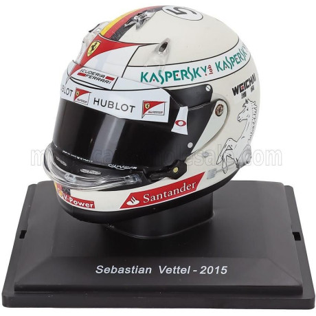 EDICOLA HELMET F1  CASCO HELMET TEAM VETTEL 2015 - WHITE 1/5