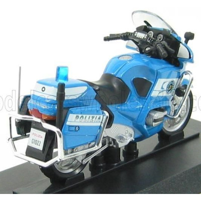 EDICOLA BMW R850RT POLIZIA STRADALE 2003 - MOTORCYCLE - BLUE WHITE 1/24