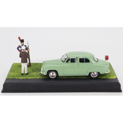 EDICOLA SIMCA P60 1961 - LE GROGNARD - WITH FIGURES - LIGHT GREEN 1/43