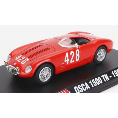 EDICOLA OSCA 1500TN SPIDER N 428 WINNER CATEGORY MILLE MIGLIA 1956 CABIANCA - RED 1/43