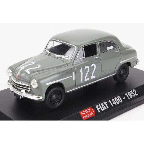 EDICOLA FIAT 1400 N 122 MILLE MIGLIA 1952 - GREY 1/43