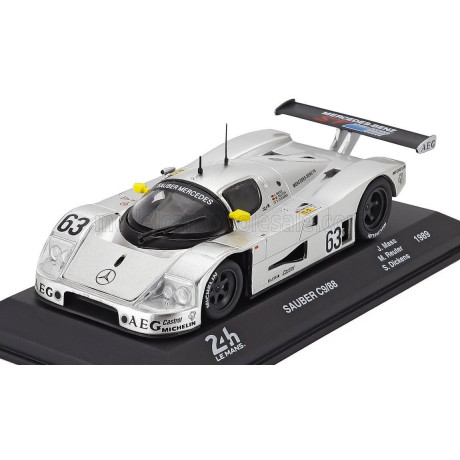 EDICOLA SAUBER MERCEDES BENZ C9 5.0L TURBO V8 TEAM SAUBER MERCEDES N 63 WINNER 24h LE MANS 1989 JOCHEN MASS - MANUEL REUTER - ST