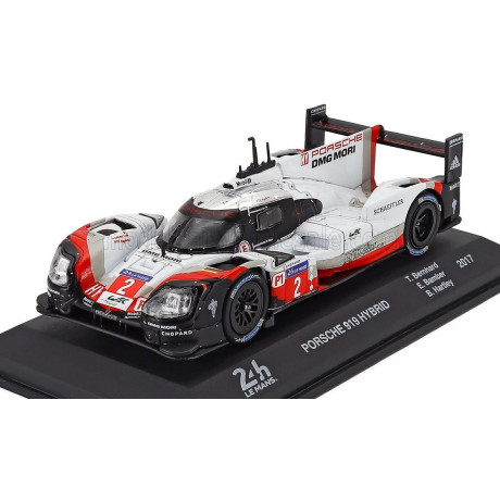 EDICOLA PORSCHE 919 HYBRID 2.0L TURBO V4 TEAM PORSCHE N 2 WINNER 24h LE MANS 2017 TIMO BERNHARD - EARL BAMBER - BRENDON HARTLEY