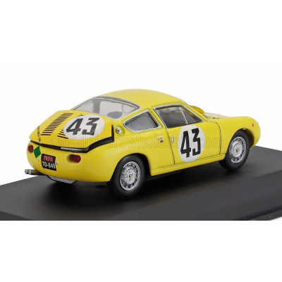 EDICOLA SIMCA ABARTH 1300 TEAM EQUIPE NATIONALE BELGE N 43 24h LE MANS 1962 CLAUDE DUBOIS - GEORGERS HARRIS - YELLOW 1/43